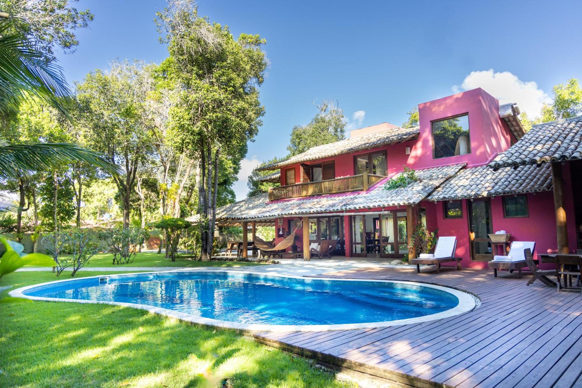 Casa Rosa Coqueiros Villa Porto Seguro Luaran gambar