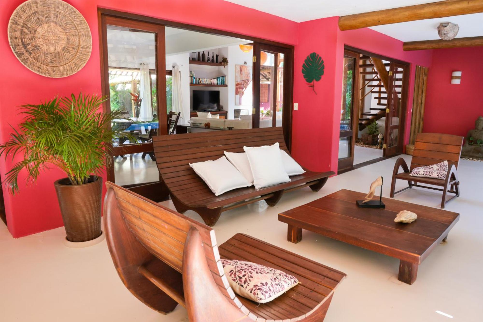 Casa Rosa Coqueiros Villa Porto Seguro Luaran gambar