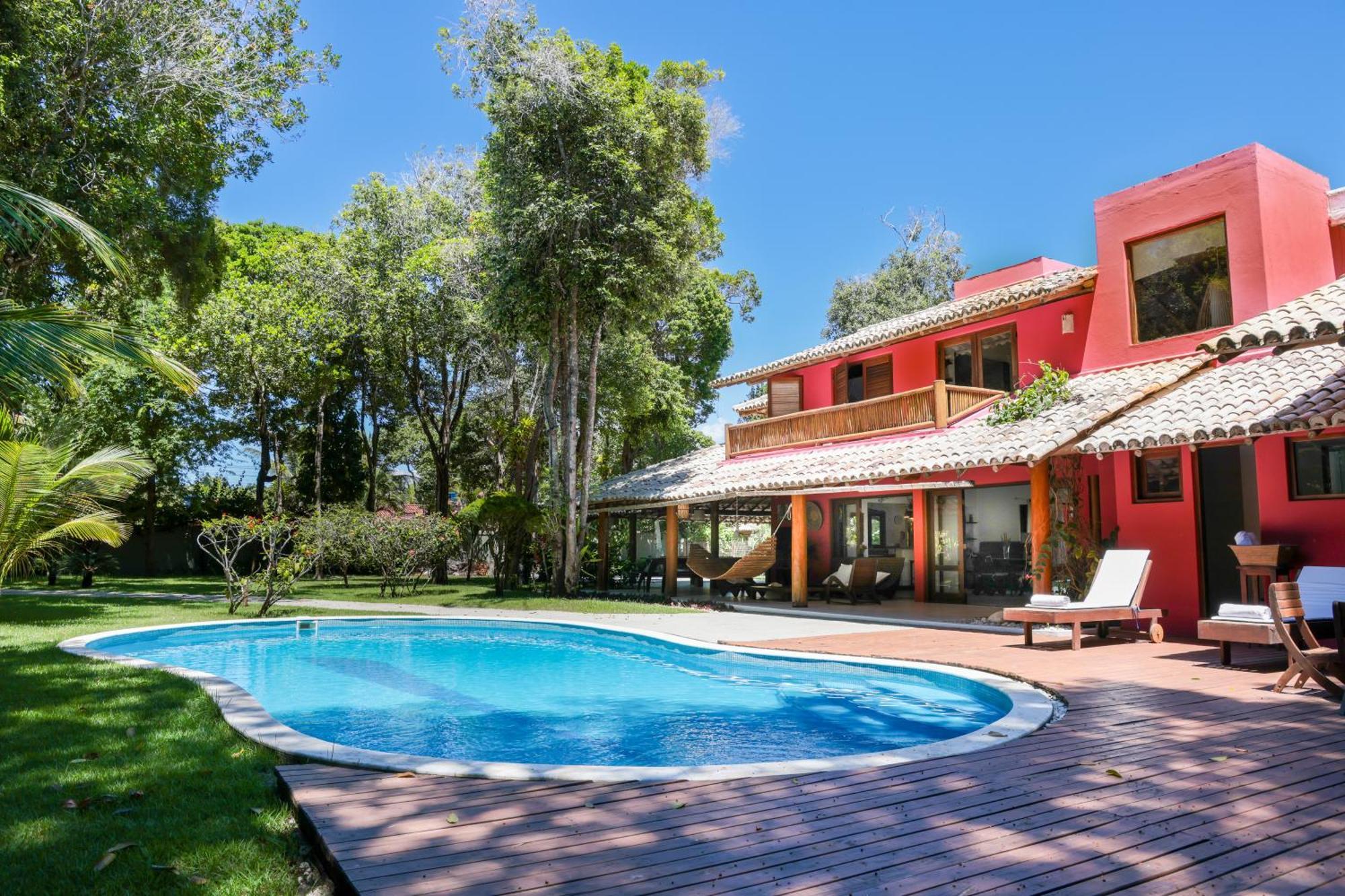 Casa Rosa Coqueiros Villa Porto Seguro Luaran gambar