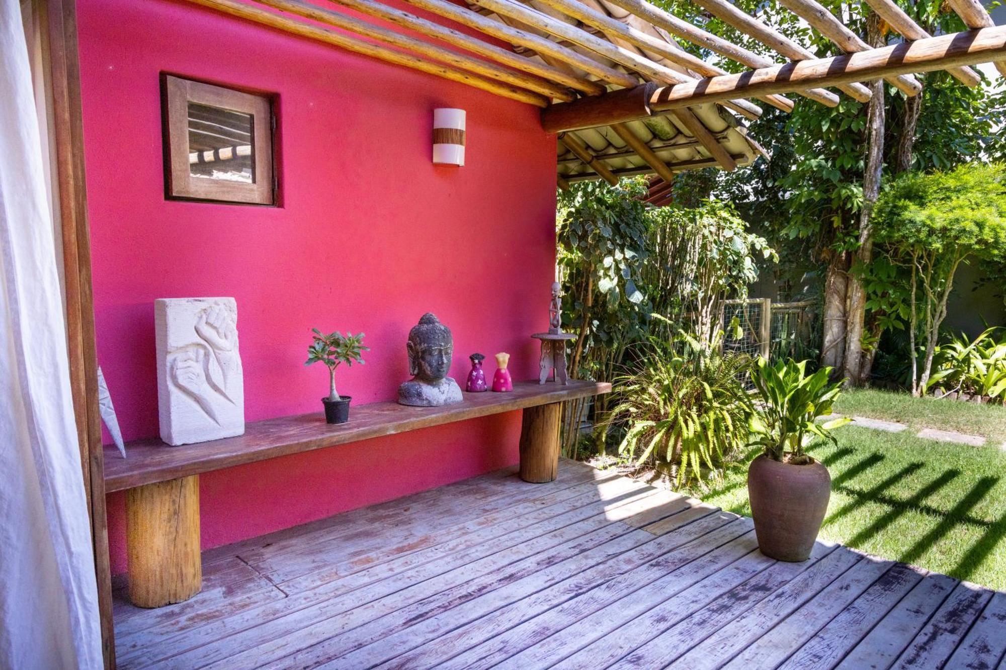 Casa Rosa Coqueiros Villa Porto Seguro Luaran gambar