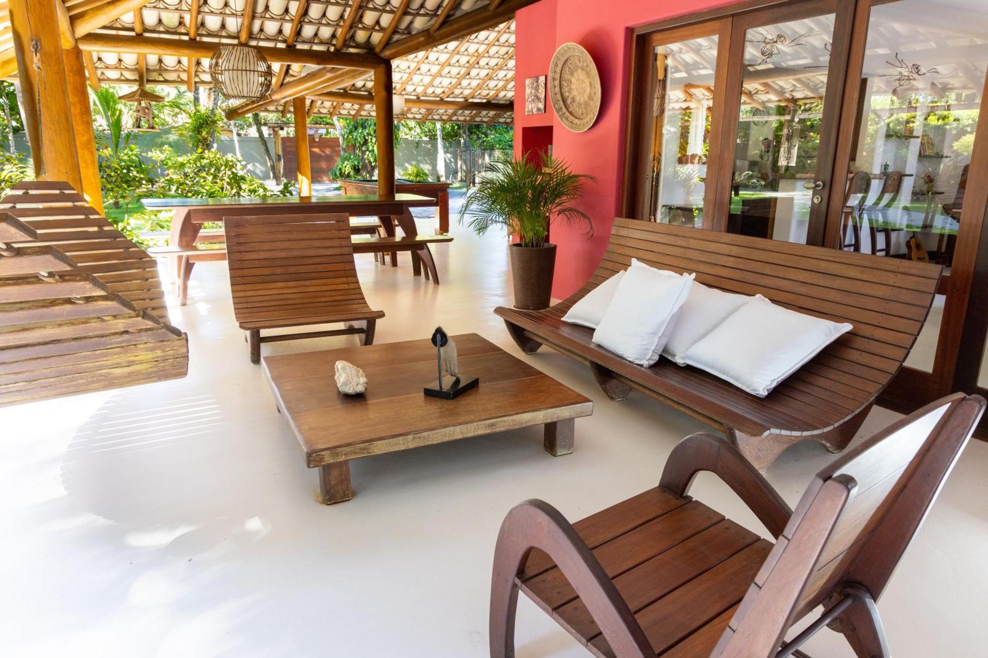 Casa Rosa Coqueiros Villa Porto Seguro Luaran gambar