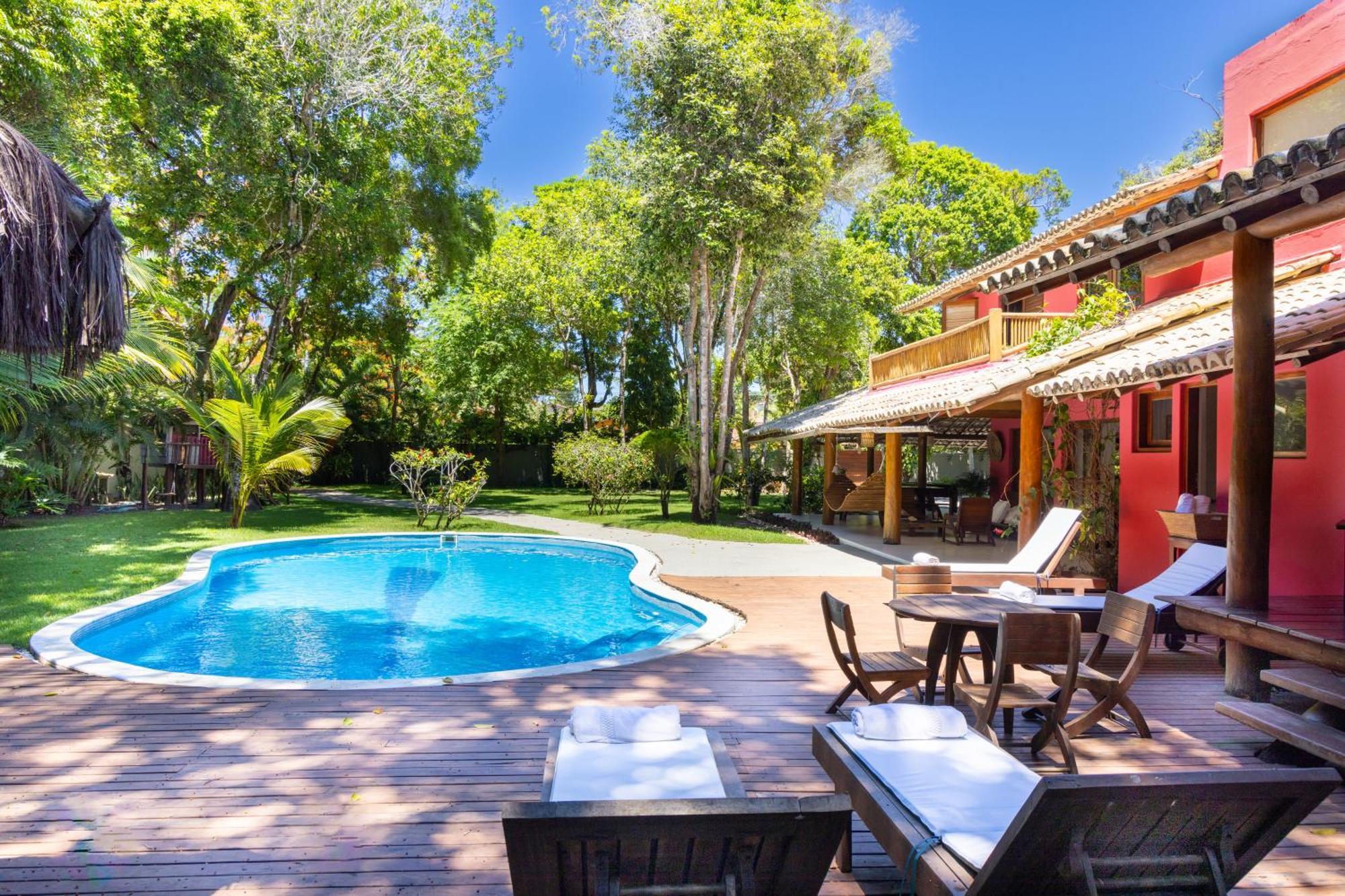 Casa Rosa Coqueiros Villa Porto Seguro Luaran gambar