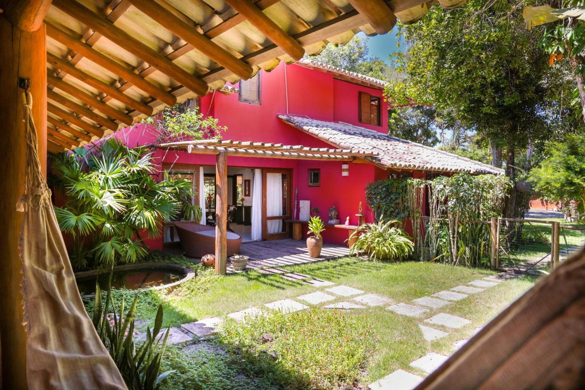 Casa Rosa Coqueiros Villa Porto Seguro Luaran gambar